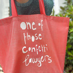 Load image into Gallery viewer, One of those &#39;confetti lawyers&#39; shopping tote bags!
