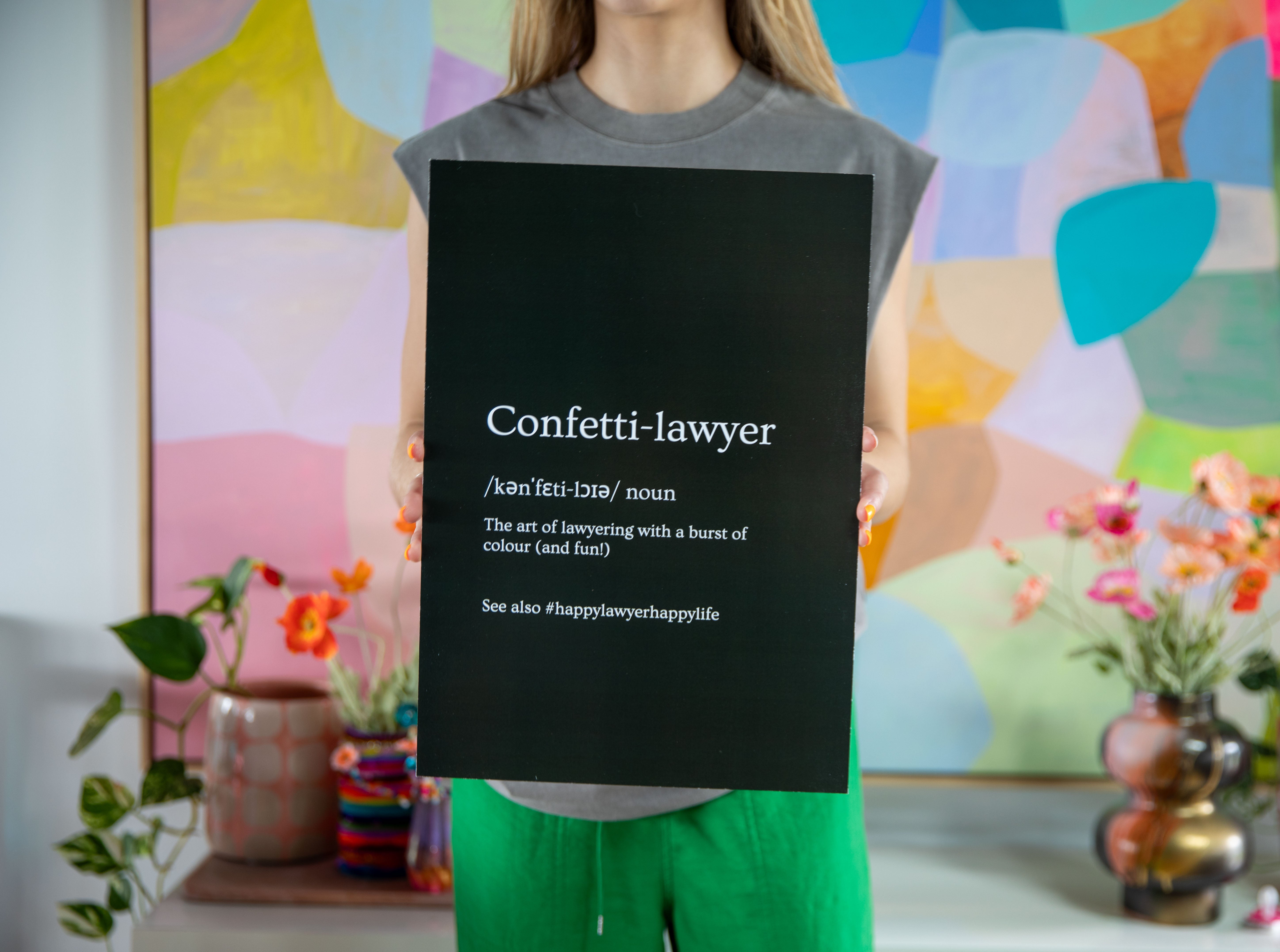 Confetti Lawyer Poster