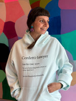 Load image into Gallery viewer, Hoodie: Confetti-Lawyer Style
