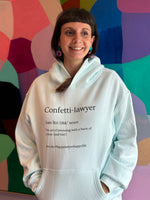 Load image into Gallery viewer, Hoodie: Confetti-Lawyer Style
