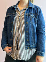 Load image into Gallery viewer, The Denim Jacket: Confetti-Lawyer style
