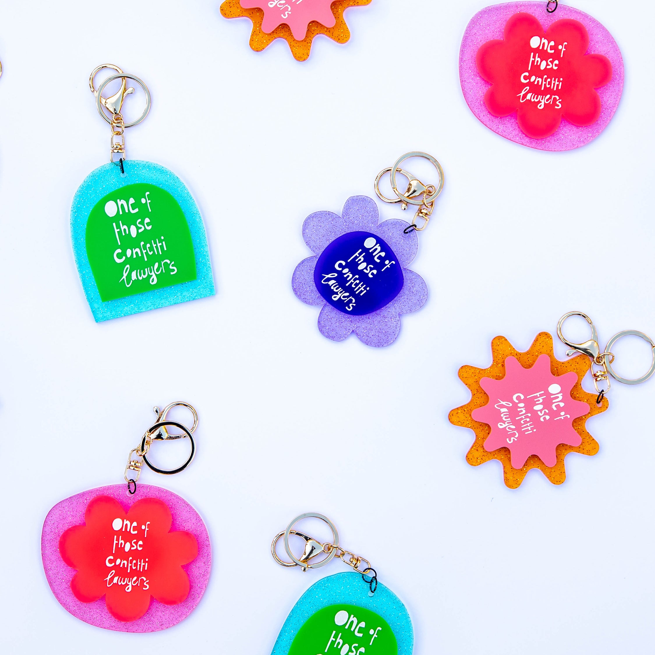 'One of those confetti lawyers' Keychains
